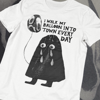 I Walk My Balloon Into Town Every Day Tee (Vintage White)