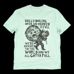 Dirt in the Ground Tee - with back print - Misty Jade (slight misprint)