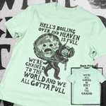 Dirt in the Ground Tee - with back print (Misty Jade)