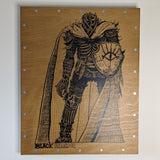 BLACK RIDER - Screen print on wood