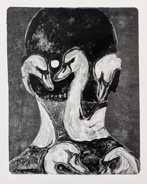 Night of the Swans - Monotype