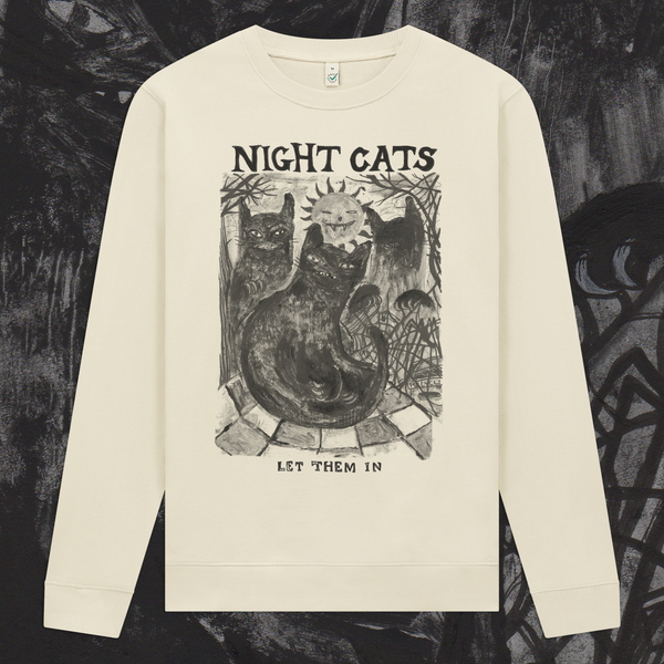 NIGHT CATS Sweatshirt (Bone)