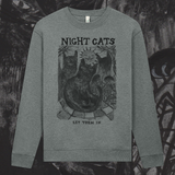 NIGHT CATS Sweatshirt (Dark Heather)