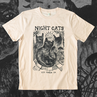 NIGHT CATS Tee (Misty Pink)