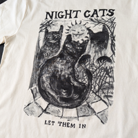 NIGHT CATS Tee (Natural)