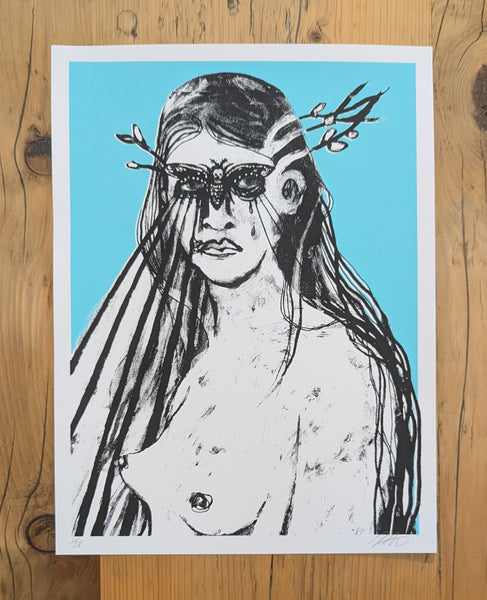 Death's-head Hawkmoth Screen Print