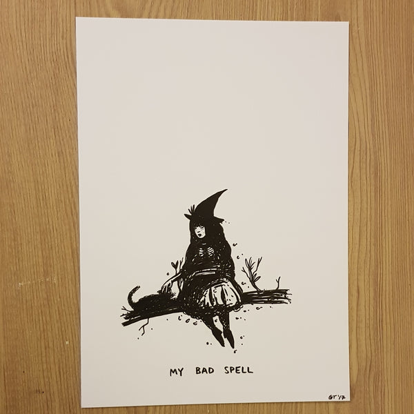 Original drawing My Bad Spell Witch