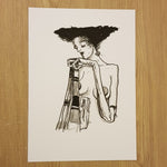 Original drawing Standing Girl/Schiele